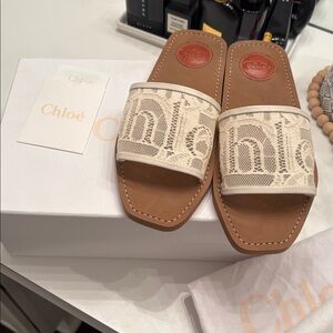 Chloé Woody Lace slides. Size 37. Worn only 3 times. Excellent condition.